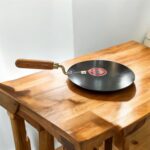 Noor Desi Iron Tawa with Wooden Handle – Traditional Flat Griddle for Roti and Paratha Cooking