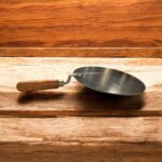 Noor Desi Iron Tawa with Wooden Handle – Traditional Flat Griddle for Roti and Paratha Cooking