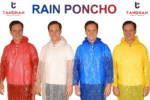 Tandhan RainGuard™ (Set of 3) Waterproof Hooded Unisex Poncho – Free Size, Reusable - Image 2