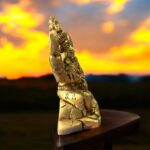 Divine brass Shiva Parivar idol featuring Lord Shiva, Parvati, and Ganesha