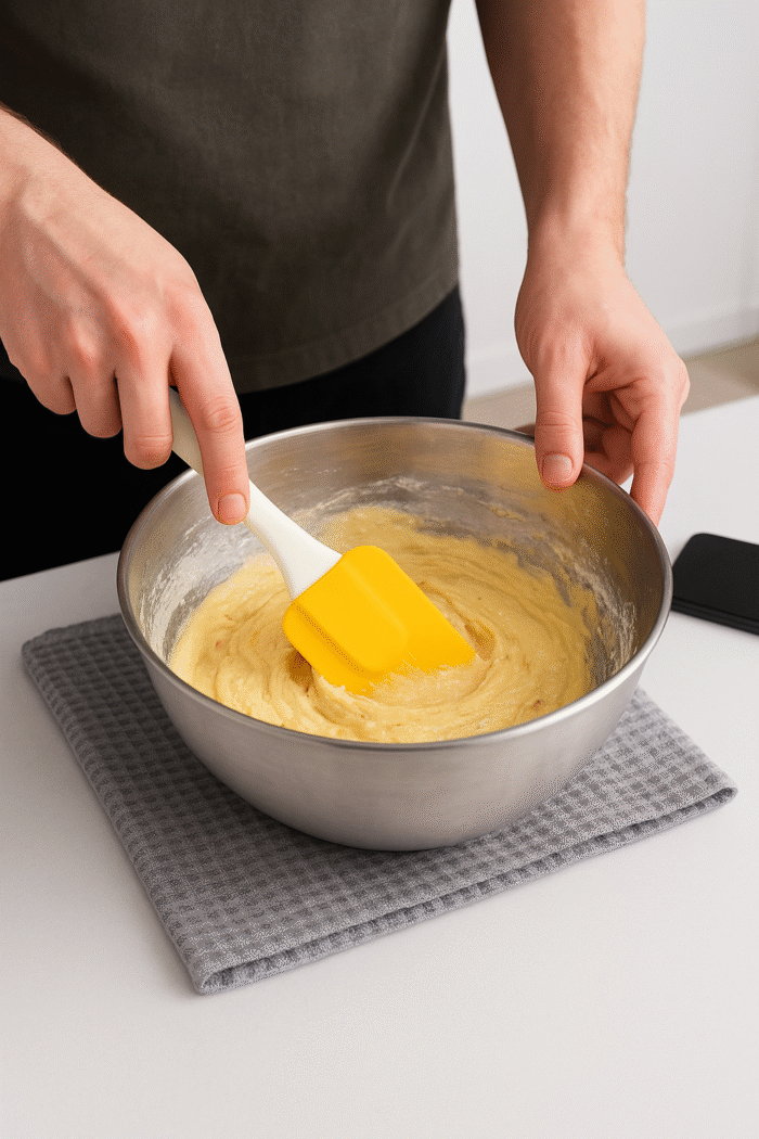FlexiMix™ Silicone Spatula – 4-Piece Non-Stick, Heat-Resistant Kitchen Essentials Set by RuliaRams, ideal for cooking & baking.