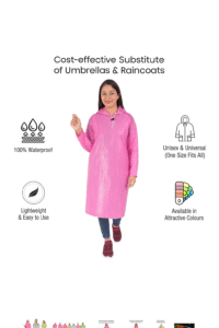 Silpaulin Star™ All-Weather Rain Poncho (Unisex, Pack of 3) - Image 3