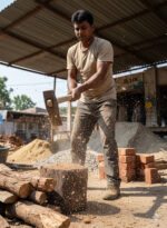 Mittal Basuli ProCut Edition, set of two forged steel hammer heads, designed for masonry, brick cutting, and stone chiseling.