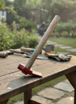 BrickPro Tesi hammer head set of two, forged steel, heavy-duty tool for brickwork, masonry, and stone cutting.