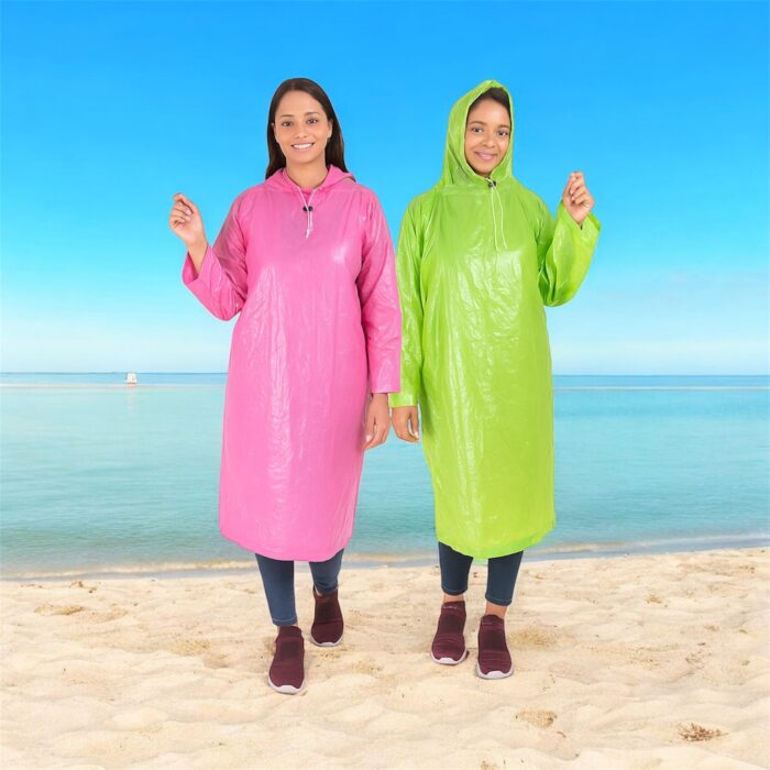 Silpaulin Star all-weather unisex rain poncho pack of 3 – waterproof protection