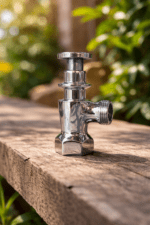 ZET AquaPress push cock water-saving tap — durable press tap for bathrooms, washbasins and public water areas designed to reduce water wastage