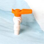 QuickFlow plastic water tap set of 4 for outdoor use — durable leak-proof garden and washing area tap