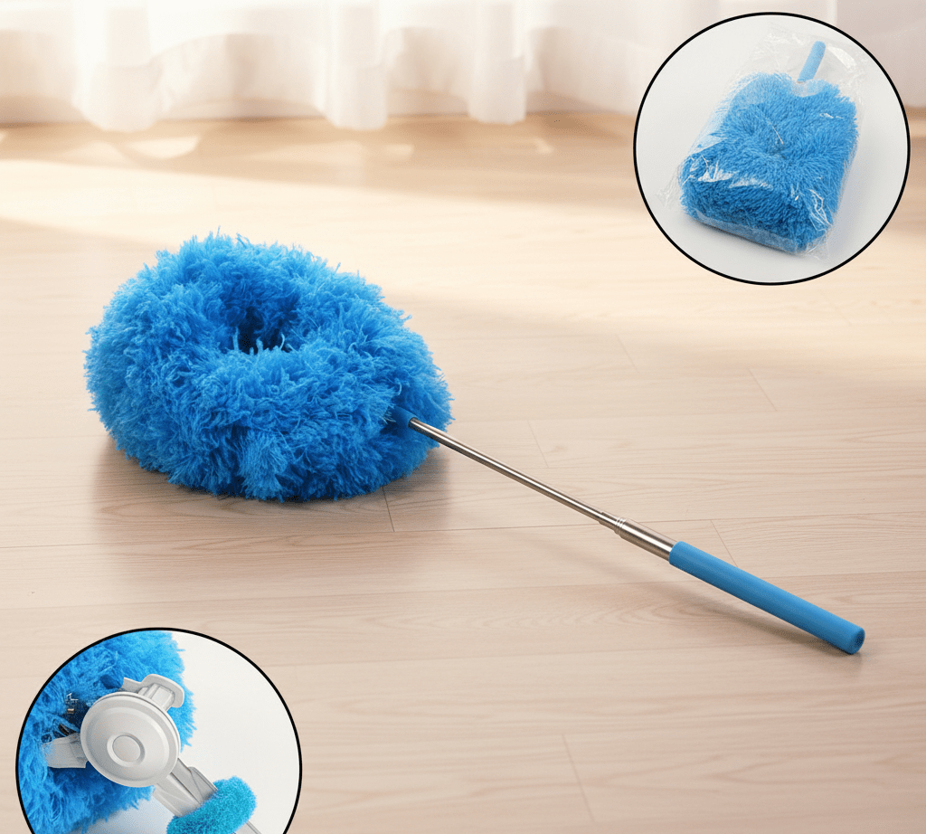 SkyReach™ Premium Extendable Round Cleaning Duster (83.5 cm)