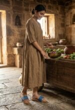 Traditional Devi Charan Paduka set of two placed in a home mandir, symbolizing divine footsteps for daily puja, temple rituals, and spiritual worship.