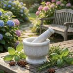 White marble khalbatta mortar and pestle 3 inch size for grinding spices, herbs, and pooja ingredients in traditional kitchen.