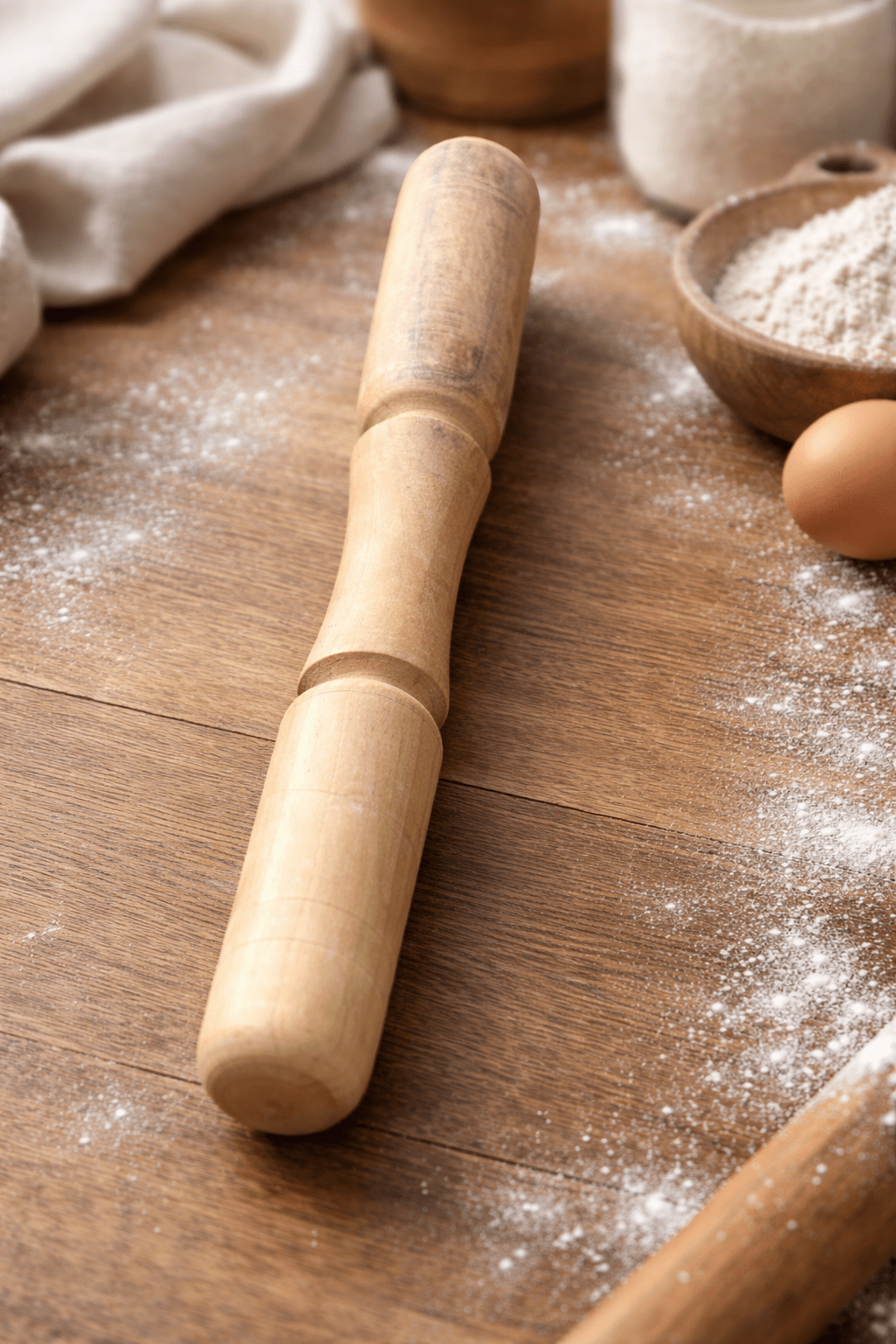 Traditional wooden danda for kunda okhli, 18 inch long wooden musal for hand pounding spices, durable masala pounding stick for authentic Indian kitchen use