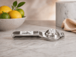 Nency stainless steel lemon squeezer set of 2 with 8 inch manual hand press citrus juicer for kitchen use.