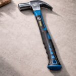 heavy duty claw hammer with steel head and ergonomic no slip grip handle for home repair, wall fixing, workshop and garage use