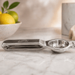 Nency stainless steel lemon squeezer set of 2 with 8 inch manual hand press citrus juicer for kitchen use.