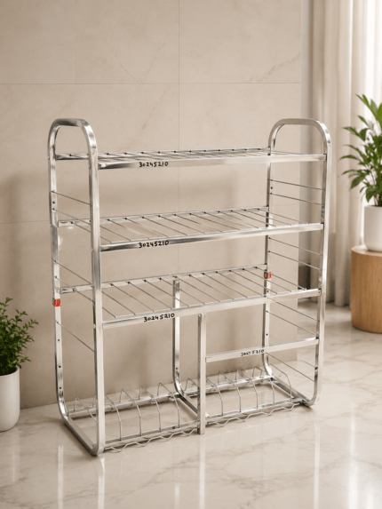 SteelNest Elite Kitchen Rack 30x24 Inch | Premium Stainless Steel Dish Drying & Storage Organizer