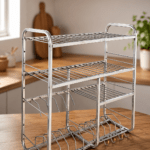 Priya SteelNest Elite Kitchen Rack 24x24 Inch | Premium Stainless Steel Dish Drying & Storage Organizer