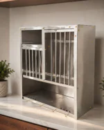 Premium stainless steel sheet rack with modern space-saving design for organizing kitchen utensils and storage essentials in modular kitchens.