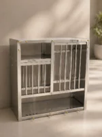 Premium stainless steel sheet rack with modern space-saving design for organizing kitchen utensils and storage essentials in modular kitchens.