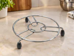 RuliaRams stainless steel bartan and hot utensil stand for patila, bhagona, cooker and kadai