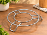 Ruliarams Multipurpose Stainless Steel Kitchen Utility Stand – Set of 2 | Pot, Utensil & Tabletop Stand