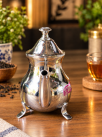 DHARA New Charminar Pot – Silver | Premium Stainless Steel Tea Server - Image 2